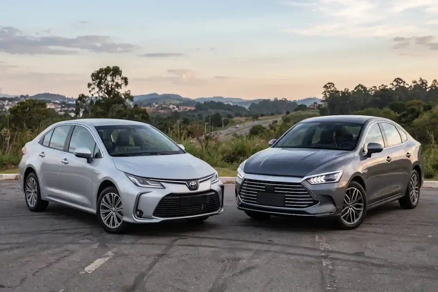 Toyota Corolla Hybrid vs. BYD King